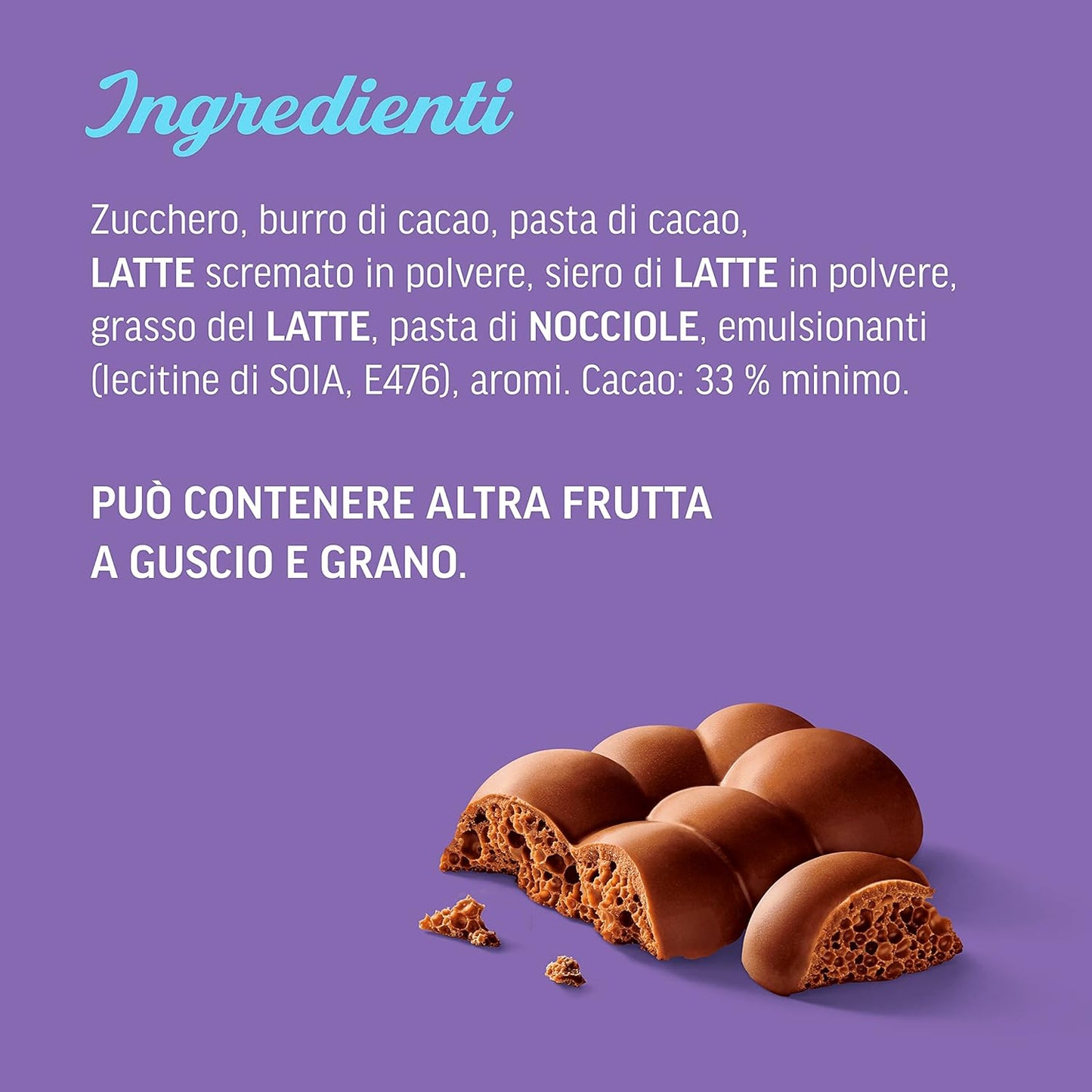 Milka, Bubbly, Tavoletta di Cioccolato al Latte con Morbido Cuore al Cacao, 100% Latte Alpino, Cacao Sostenibile, 14x90g (14 tavolette d 90g)