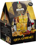 Le Cadeau Gran Gourmet 2024 Strenna con 9 pezzi: Vino, Parmigiano Reggiano, Aceto Balsamico, Salame, Pasta, Sugo, Tarallini