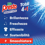 Bio Presto Power Caps Classico, Detersivo Lavatrice Predosato In Capsule, Confezione Da 54 Lavaggi