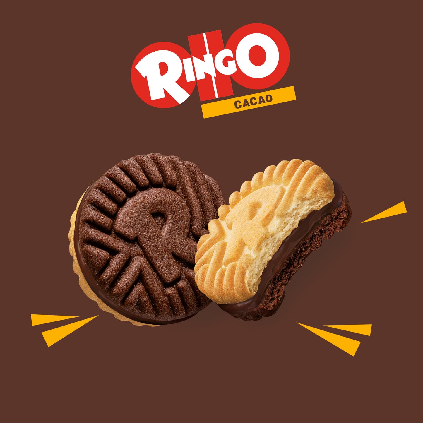 Pavesi Snack Ringo Cacao, Snack per Merenda o Pausa Studio, 165 g
