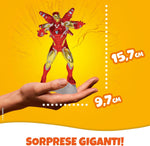 Kinder GranSorpresa Gigante Marvel Avengers, Uovo di Pasqua Kinder 2026 di Finissimo Cioccolato al Latte con Doppia Sorpresa Marvel Avengers, 320 g