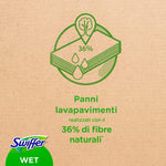 Swiffer Panni Umidi Per Scopa Lavapavimenti Con Profumo Limone x10, Per Una Pulizia Semplice e Rapida