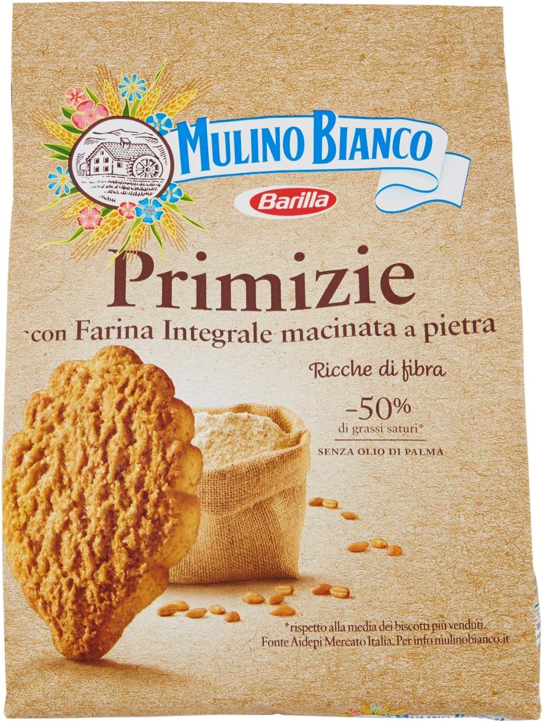 Mulino Bianco - Biscotti Primizie - 4 confezioni da 700 g [2800 g]