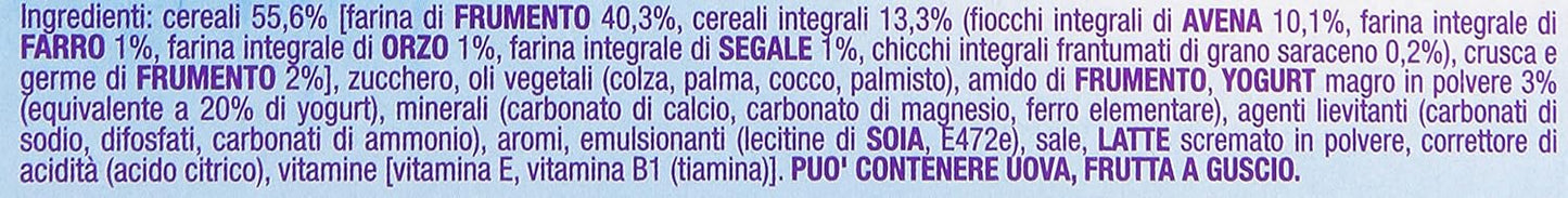 VitaSnella - Biscotti Cereal-Yo, ai cereali, con fermenti vivi e fibre - 6 confezioni da 5 monoporzioni [30 monoporzioni]