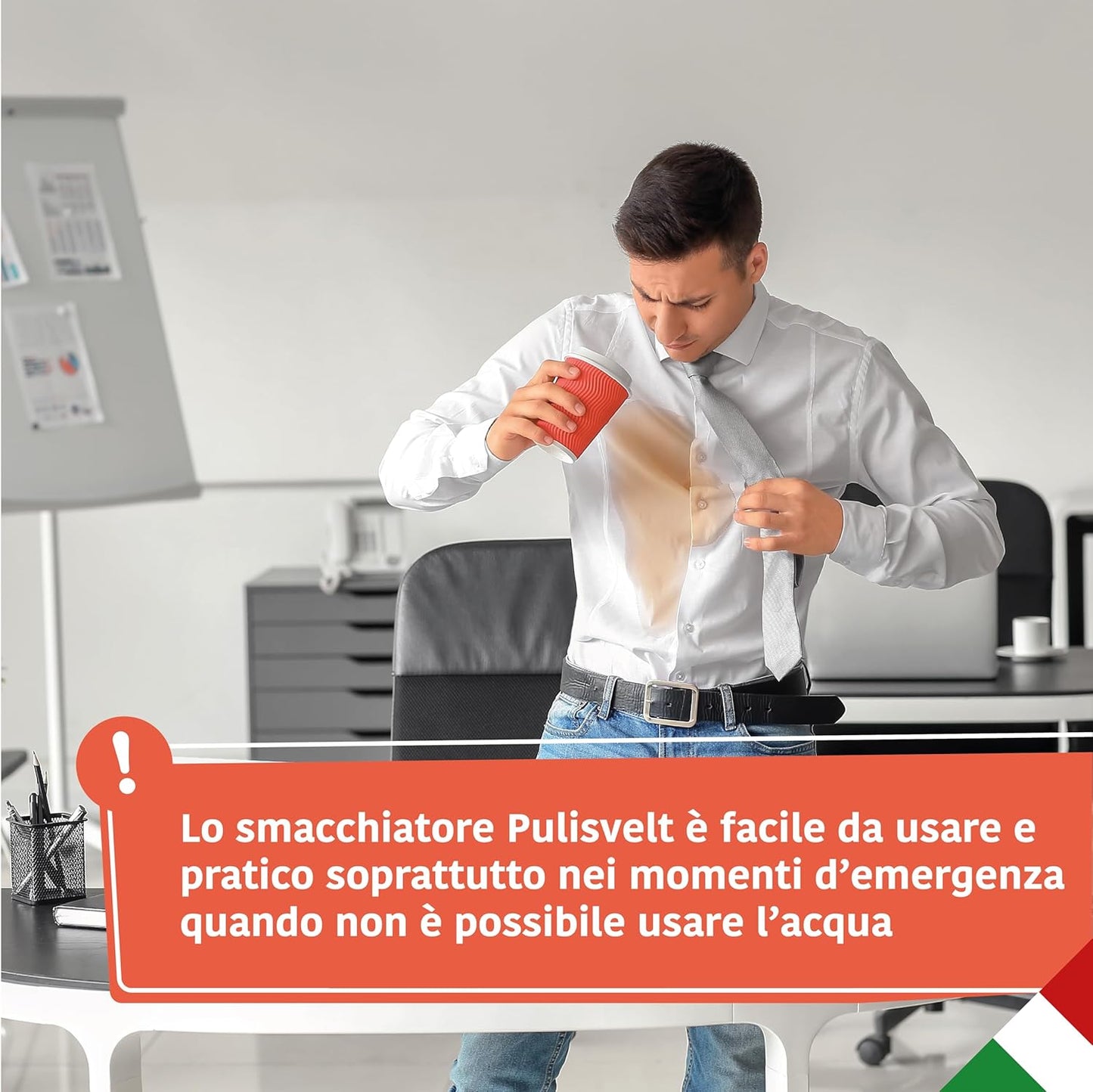 PULISVELT | Smacchiatore a Secco per Tessuti e Indumenti, Rapido ed Efficace, Formula a Secco Antimacchia, 150 ml, Confezione da 24 Pezzi