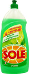 12 x SOLE PIATTI Lavapiatti Limone Verde 110 Ml