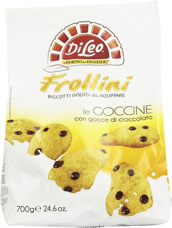 DiLeo - Biscotti, con Gocce di Cioccolato, 700 g