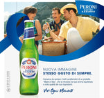 Peroni Nastro Azzurro, Pack con 3 Birre in Bottiglia da 33cl, Birra Premium Lager a Bassa Fermentazione, Gusto Secco e Rinfrescante, Gradazione Alcolica 5% Vol