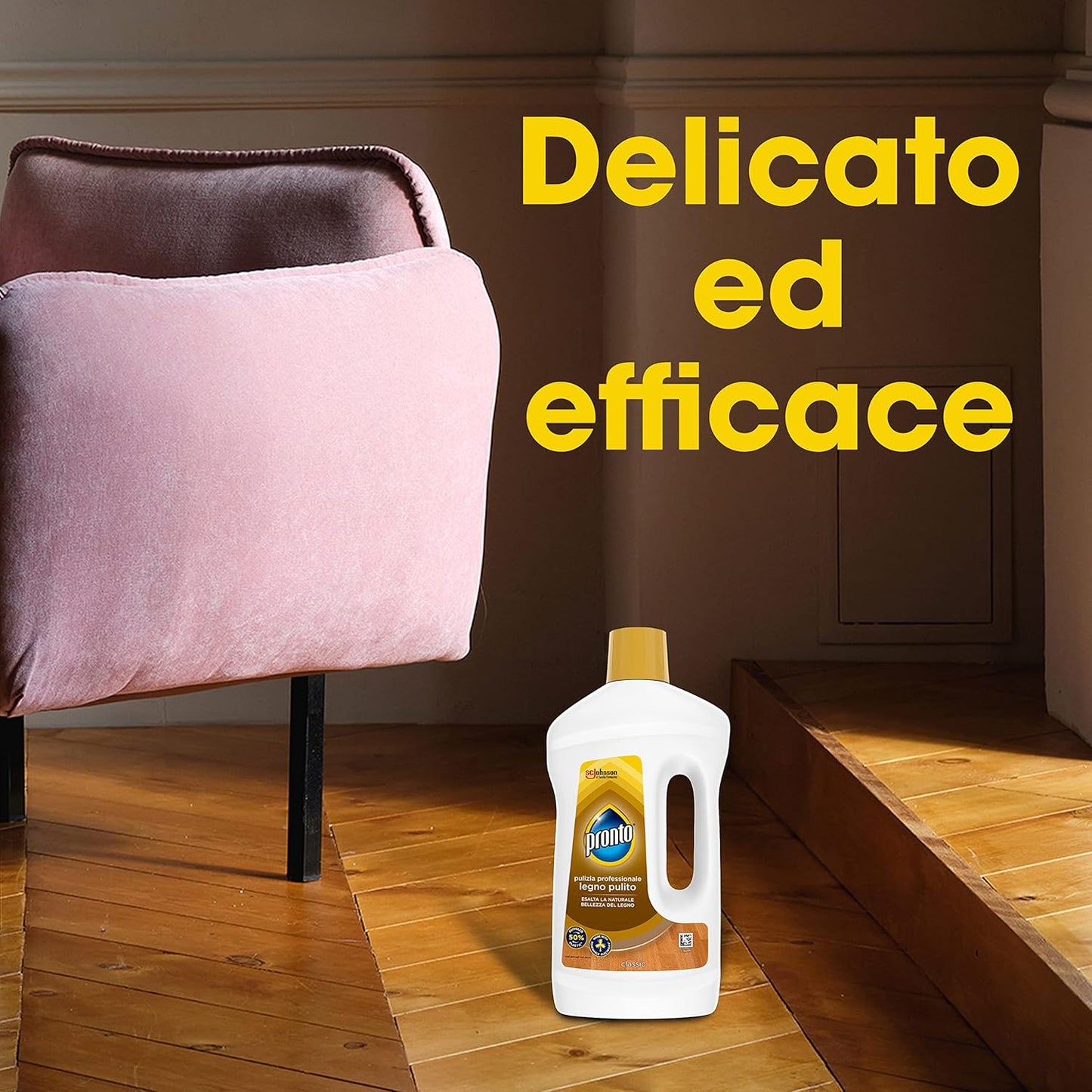 Pronto Legno Pulito - Detergente Pavimenti Parquet, 1 confezione da 750 ml