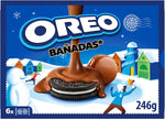 Oreo Banadas Choco, Biscotti con copertura al Gusto di Cioccolato al Latte, Il tuo Oreo avvolto da una golosa copertura di Cioccolato, 246g (6 monoporzioni da 41g)