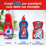 Pril Gel All in One Sciogli Grasso Detersivo Lavastoviglie Liquido Multi-Azione Sporco Difficile, Confezione da 35 lavaggi