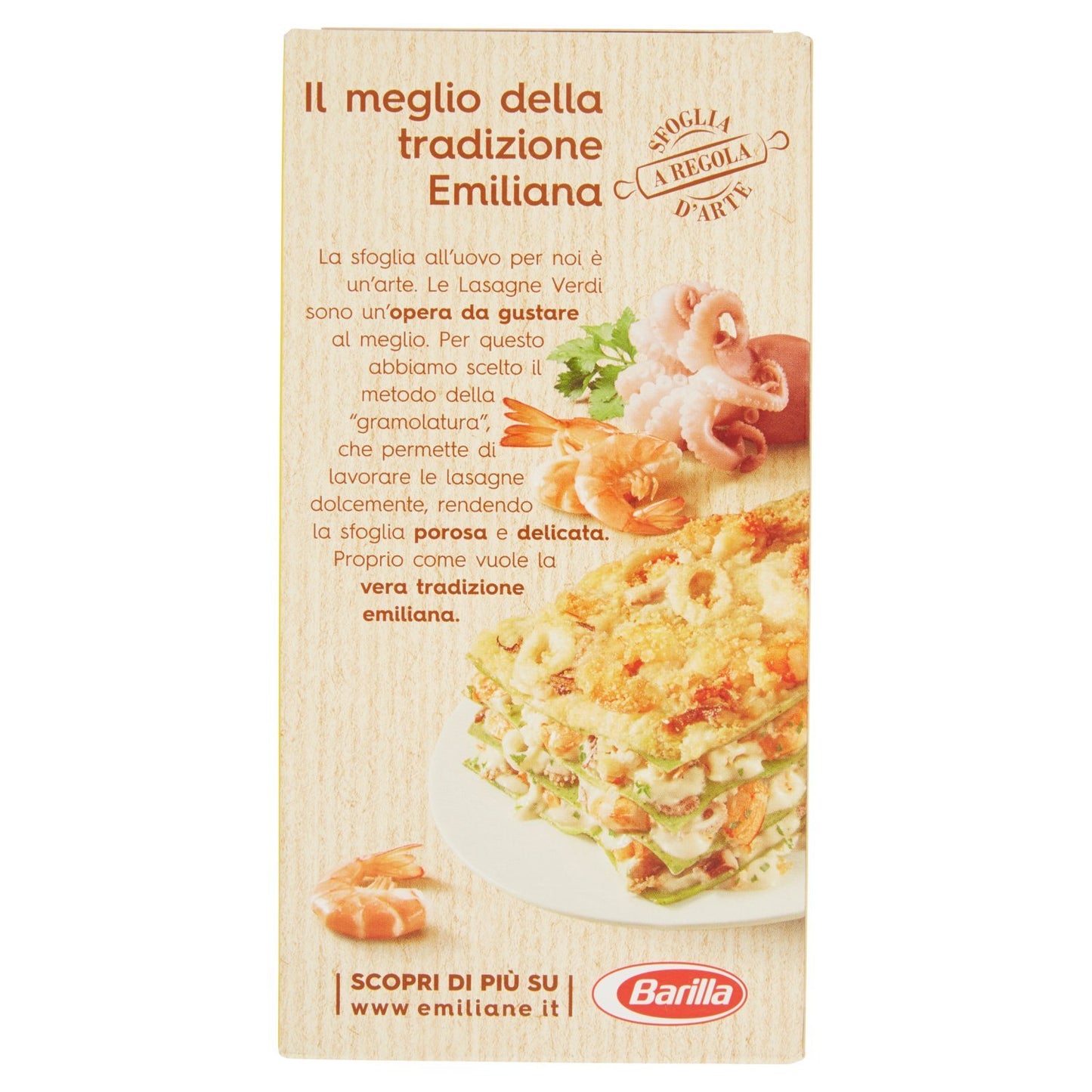Emiliane Barilla, Lasagne Verdi n.200 - 5 pezzi da 500 g [2500 g]