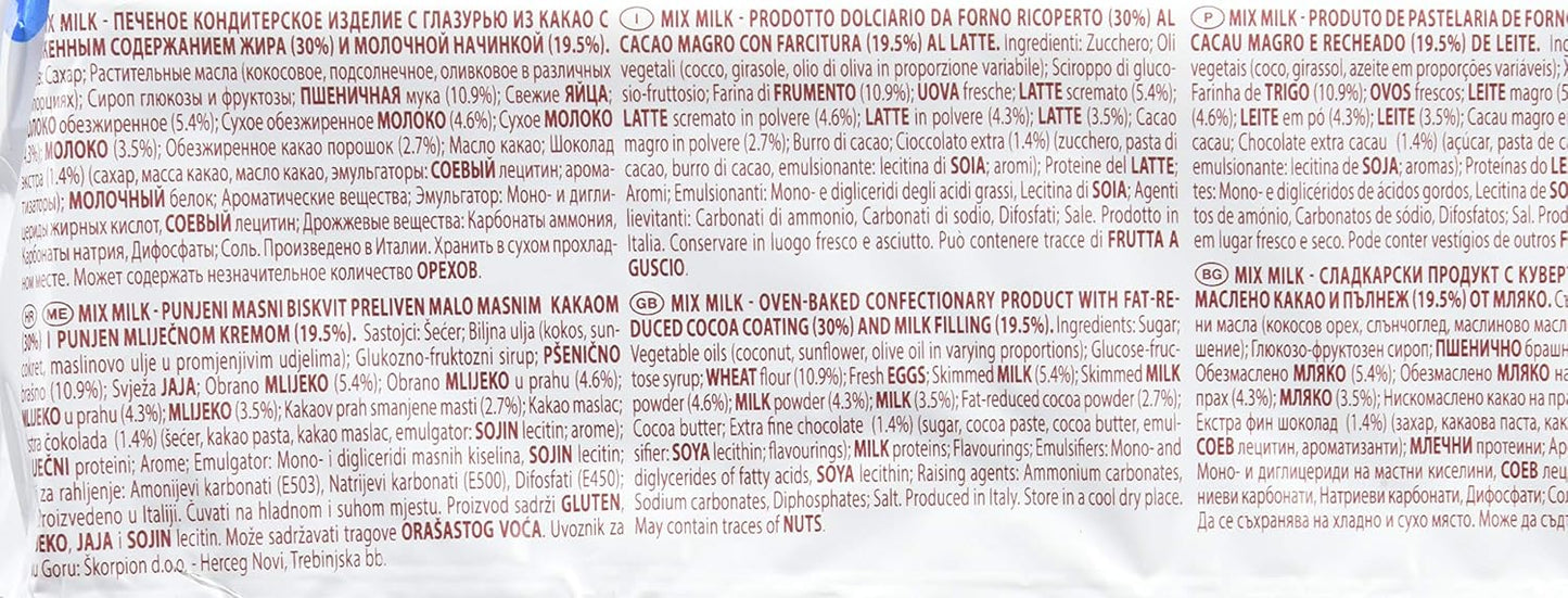 Balconi Mix Milk Prodotto Dolciario da Forno - 10 Pezzi X 35 g