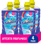 Fabuloso Detersivo Pavimenti Fresco Mattino 4x950ml | Detergente Multiuso | 100% Pulizia Istantanea | Profumo per 24 ore | Formula Biodegradabile al'85% | 99% Ingredienti di Origine Naturale*