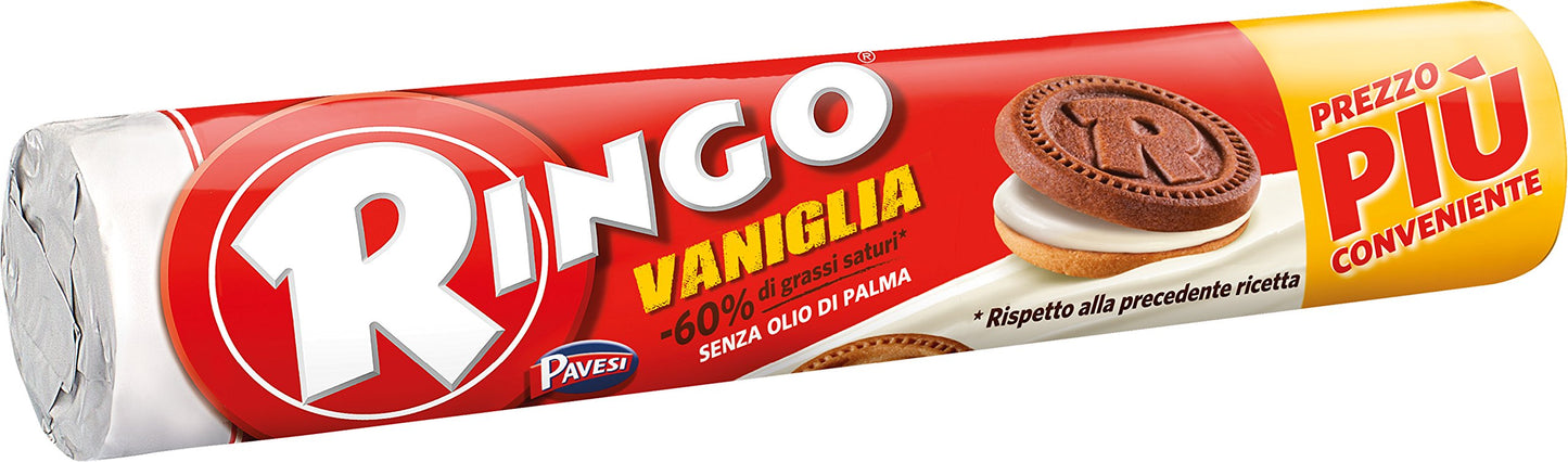 Ringo Pavesi - Biscotti gusto Vaniglia - 36 confezioni da 165g [5.94kg]
