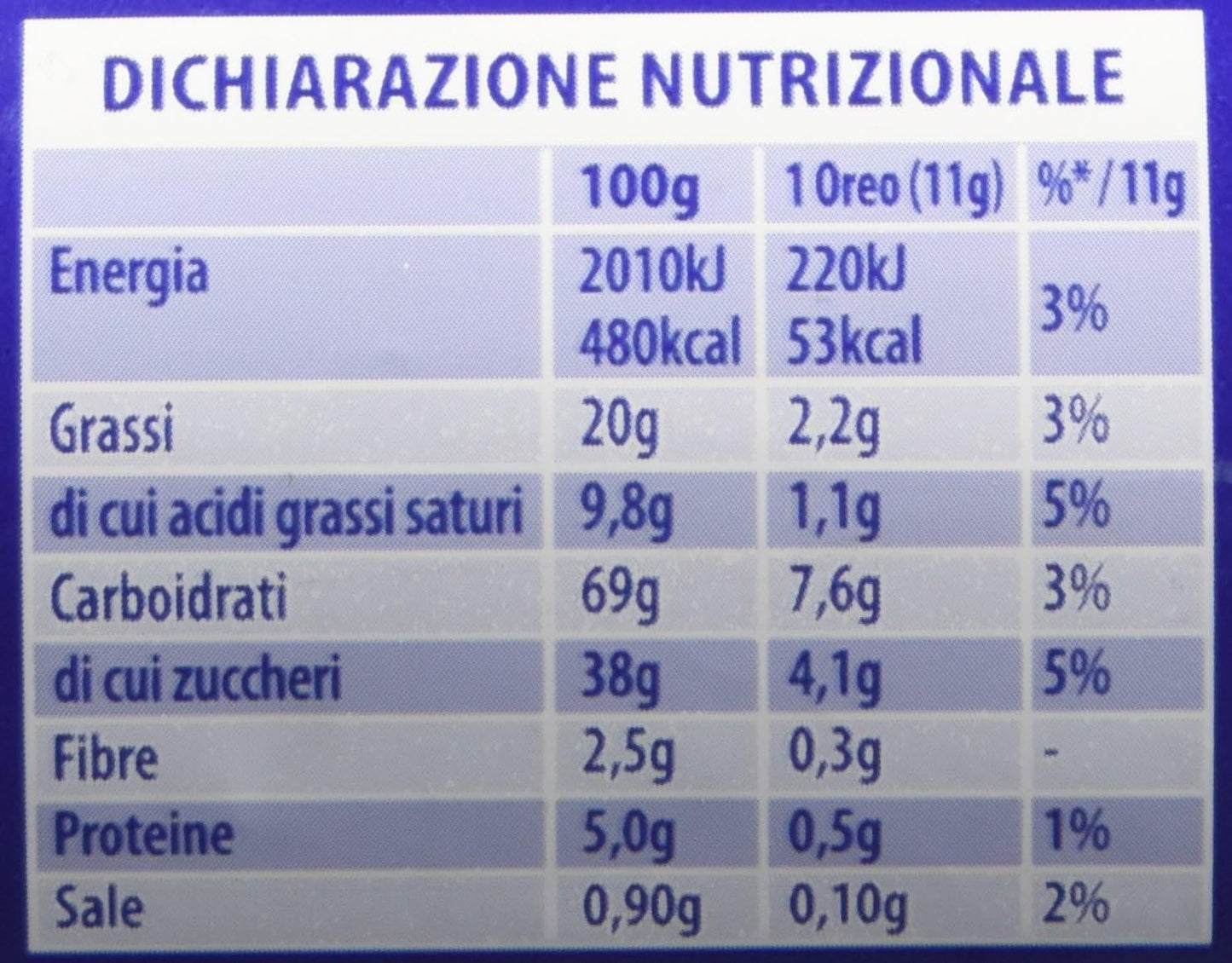 Oreo Biscotti al Cacao Magro - 154 g