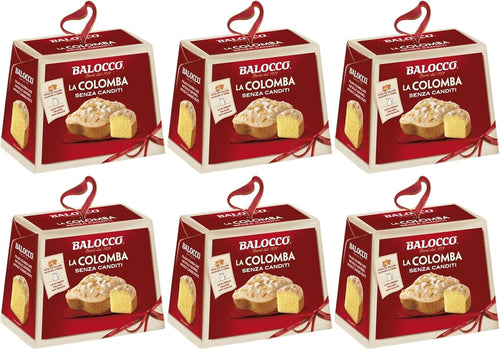 Balocco La Colomba Senza Canditi, Dolce Pasquale Tradizionale, 100g (6 Pezzi)