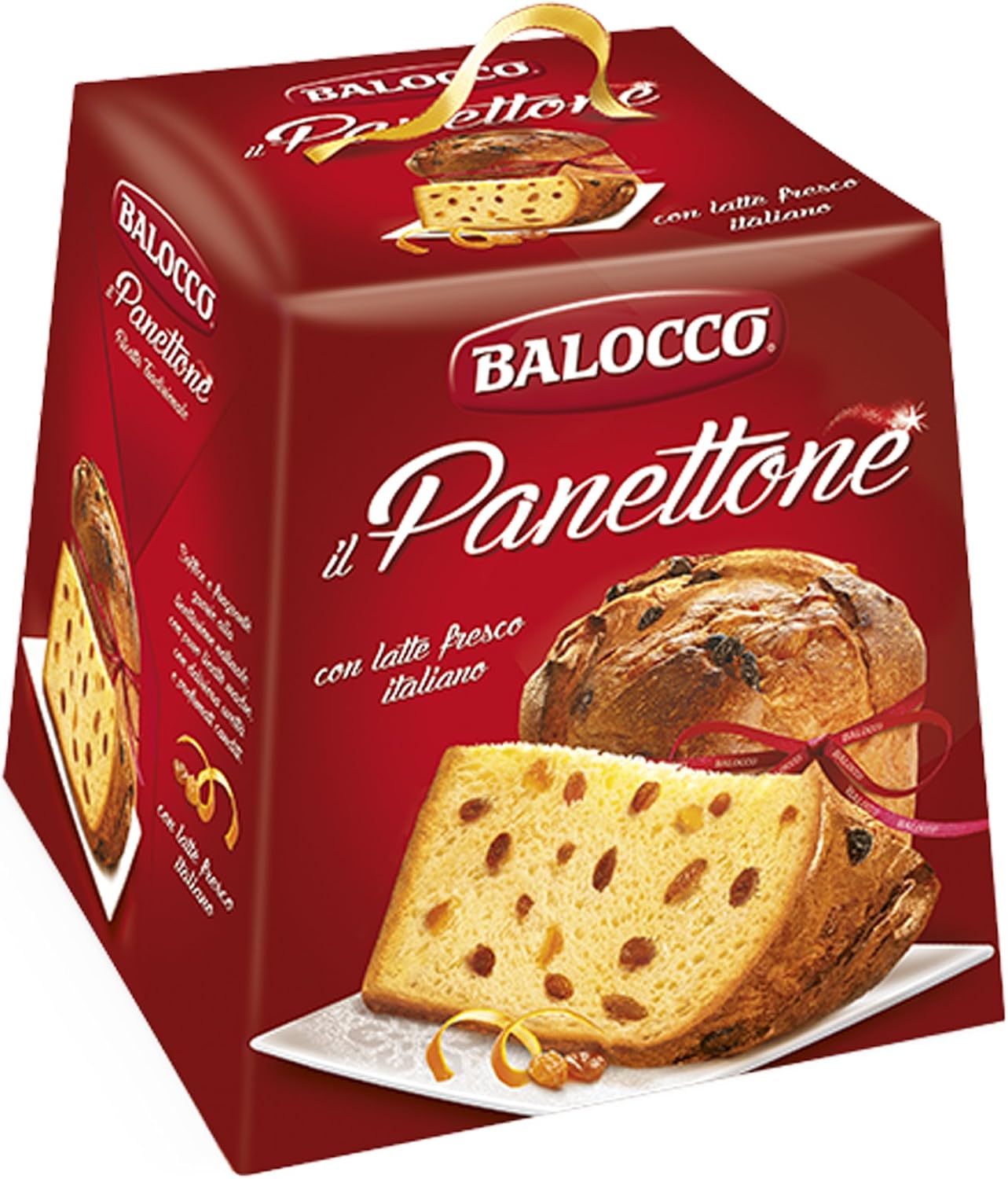 PANETTONE BALOCCO 750 GR TRADIZIONALE NATALE CLASSICO UVA SULTANINA CON CANDITI
