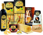 Le Cadeau Sapori d'Italia Scatola Regalo con 6 pezzi: Parmigiano Reggiano, Pasta, Sugo Arrabbiata, Aceto Balsamico, Miniricettario Consorzio Parmigiano