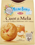 Mulino Bianco Biscotti Cuor di Mela con Mele 100% Italiane, Senza Olio di Palma, Colazione Ricca di Gusto, 300 g