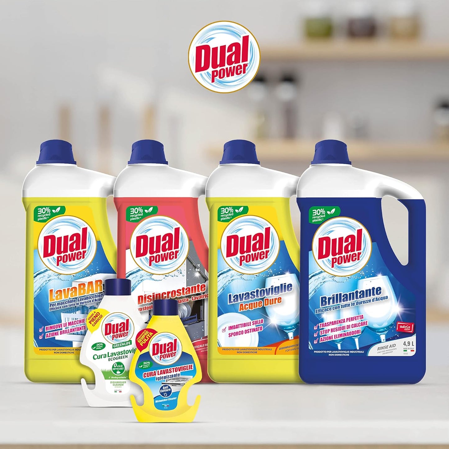 Dual Power Lavabar Detergente HACCP per Lavabicchieri Industriali con Sistema di Dosaggio Automatico