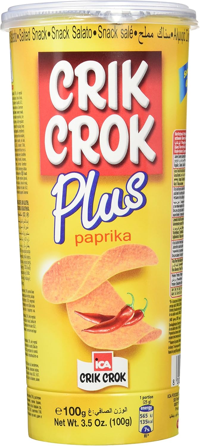 Crik Crok Snack Salato Plus Paprika - 100 gr