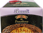 3X Bauli Panettone Baileys con Crema al Liquore Baiyles e Copertura di Cioccolato Fondente e Granella di Biscotto 750g [3 Panettoni]