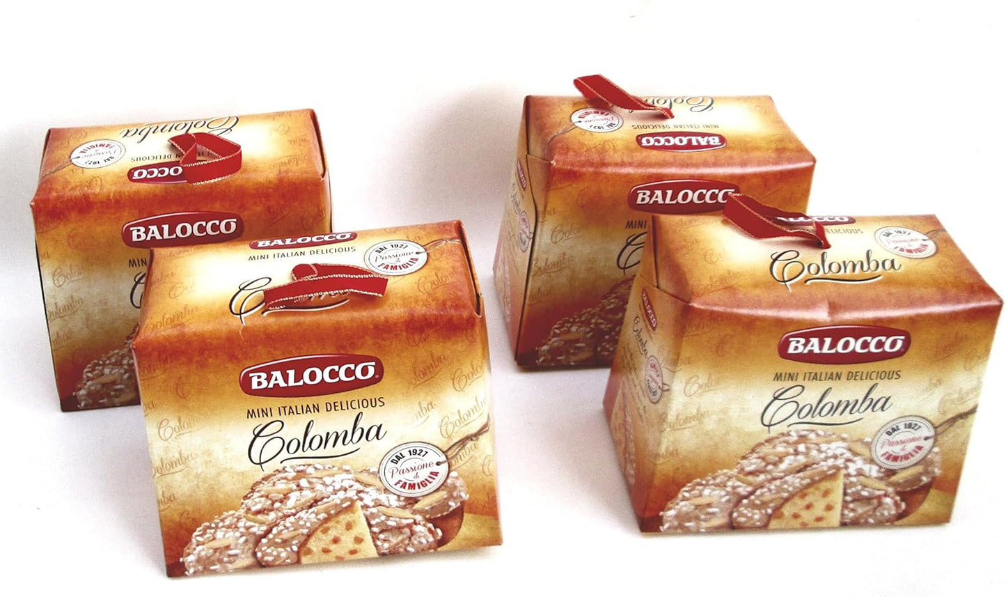 1 x MINI COLOMBA BALOCCO CLASSICA CON CANDITI 100 gr PASQUA REGALO IN ASTUCCIO