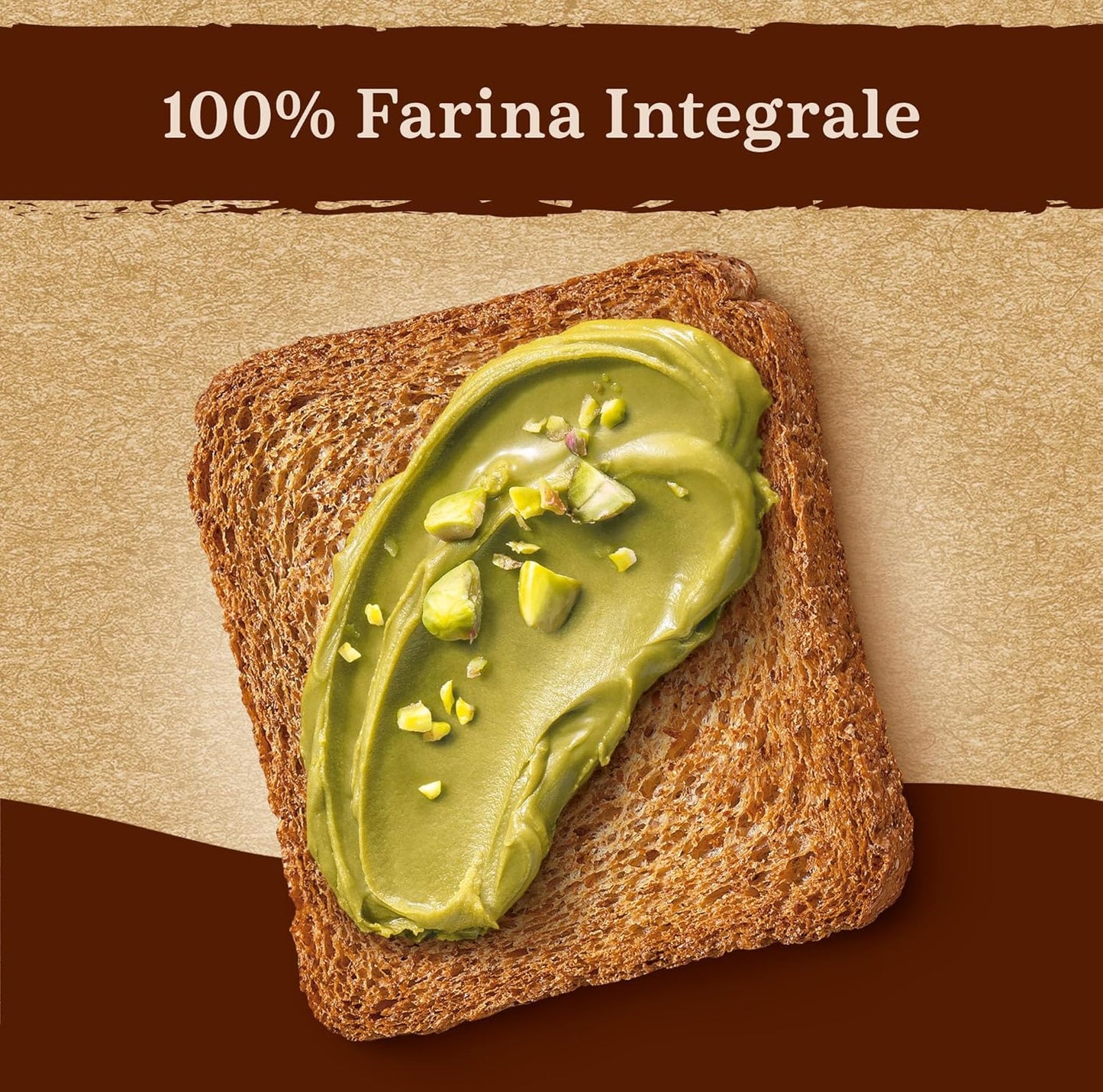 Mulino Bianco Fette Biscottate Integrali, Spesse, Croccanti e Friabili, Senza Olio di Palma, Colazione Ricca di Fibre e Gusto, 315 g