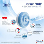 Ariasana Aero 360° Ricarica Tab Inodore Per Dispositivo Aero 360° Kit, Assorbi Umidità In Tab Neutra, Multicolore, ‎‎1 x 1 x 1 cm, 450 grammi