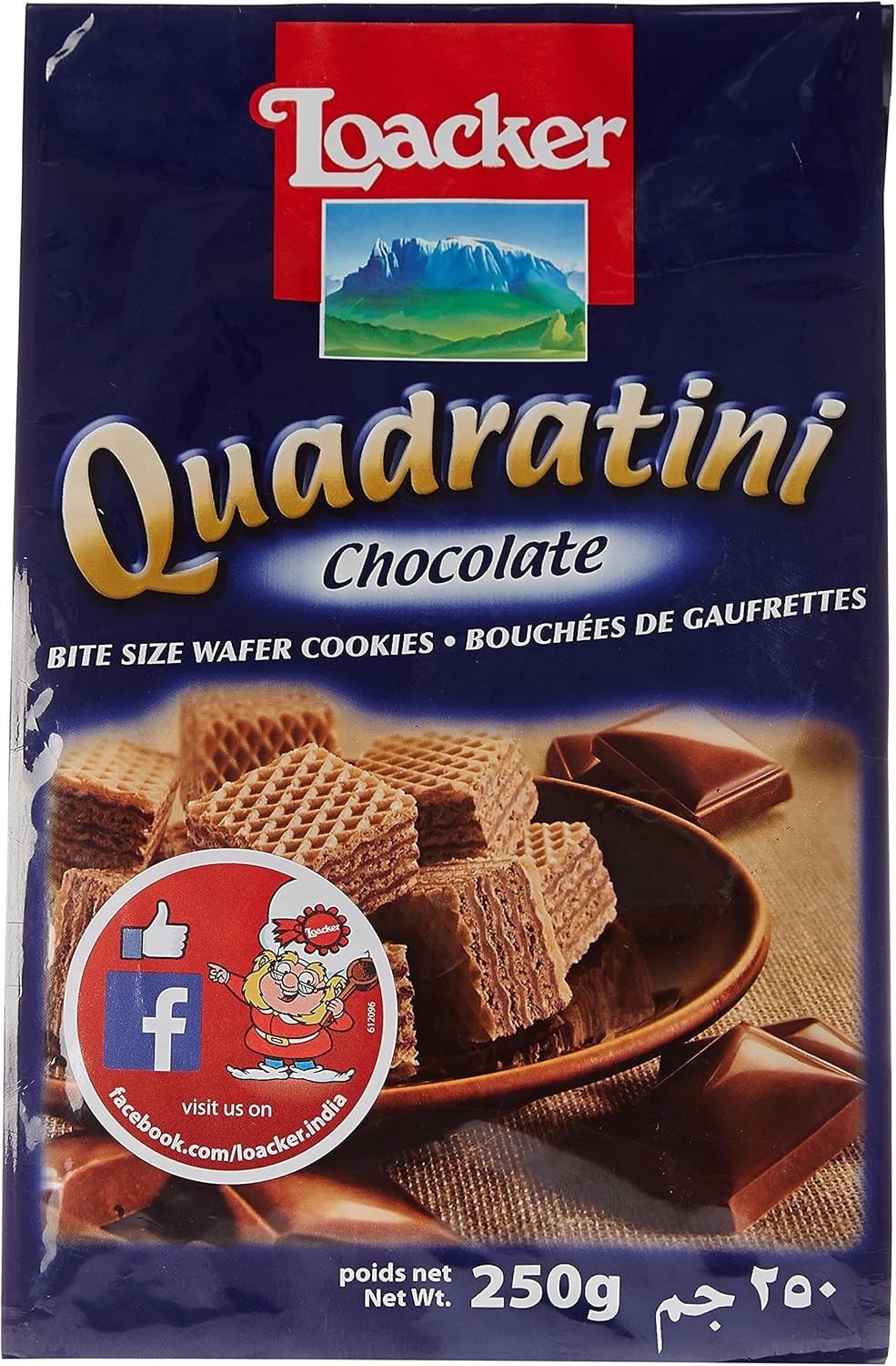 Loacker Quadratini Cremkakao Gr.250 - [confezione da 6]