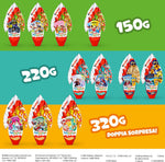 Kinder GranSorpresa Gigante Marvel Avengers, Uovo di Pasqua Kinder 2026 di Finissimo Cioccolato al Latte con Doppia Sorpresa Marvel Avengers, 320 g
