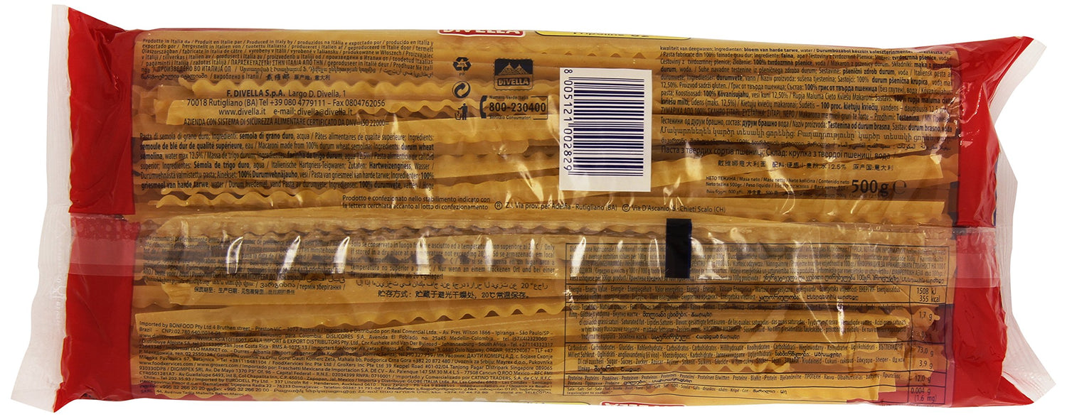 Divella - Tripoline 82, Pasta di Semola di Grano Duro, 500 g
