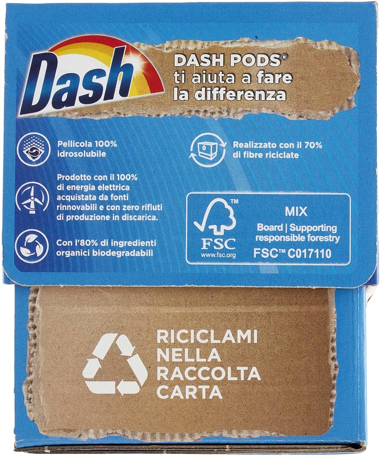 Dash Detersivo Lavatrice Pods Ambra 31 Lavaggi, 31pz