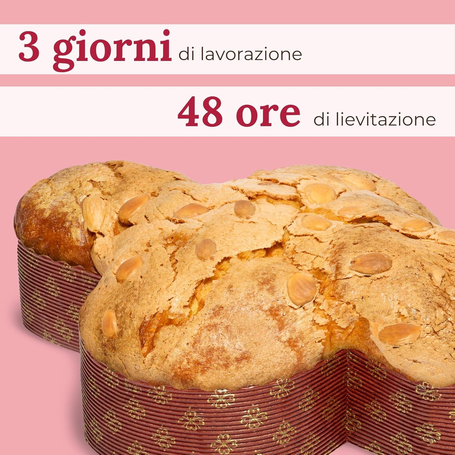 Colomba Pasquale Artigianale con Ciliegie e Mirtilli Rossi, 750gr - Pasticceria Fraccaro 1932, Dolce Pasquale ai Frutti Rossi con Impasto Morbido e Fragrante - Linea Bauletto
