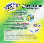 casachiarapastillas per lavastoviglie 5en 1, confezione da 16 – [Confezione da 4]