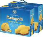 Colomba Limoncello Melegatti, Colomba Con Bagna Al Limoncello Ricoperta Di Cioccolato Bianco E Granella Di Zucchero, 750 gr (pacco da 2)