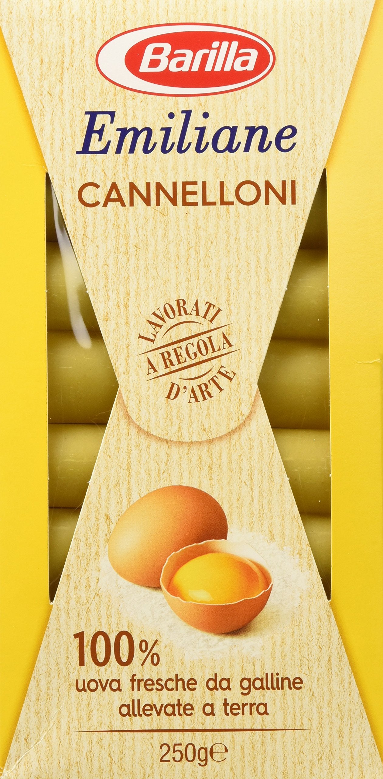 Barilla - Emiliane, Cannelloni all'Uovo - 12 confezioni da 250 g [3kg]