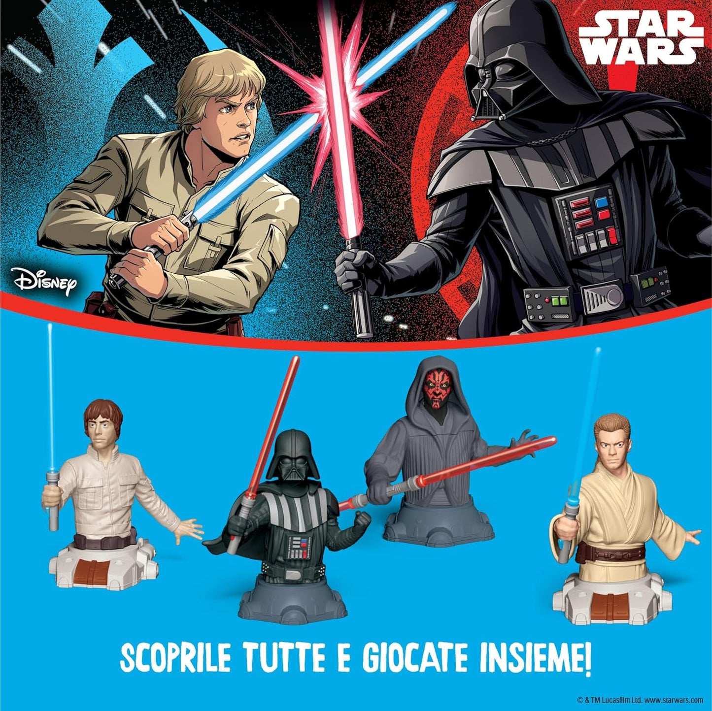 Kinder GranSorpresa Gigante Star Wars - Uovo di Pasqua Kinder 2025 di Finissimo Cioccolato al Latte con Sorpresa Star Wars, Idea Regalo Pasqua, 320 Grammi