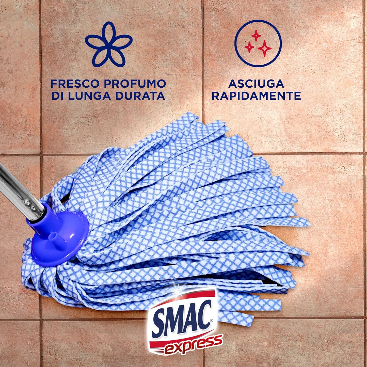 Smac Express - Pavimenti Freschezza Intensa, Detergente Multisuperficie, Azione Pulente Senza Risciacquo, 1000 ml