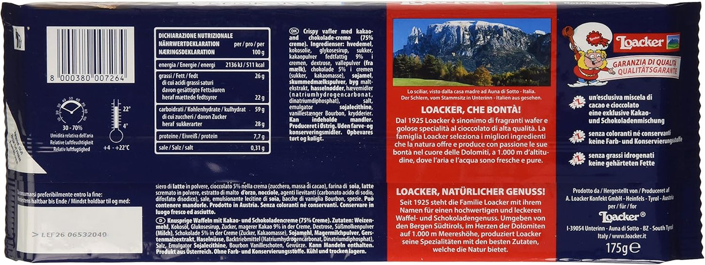 Loacker Wafer Cremkakao - 175 gr