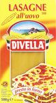 Divella - Lasagne all'Uovo, con Uova Fresche, Presto in Forno - 12 pezzi da 500 g [6 kg]