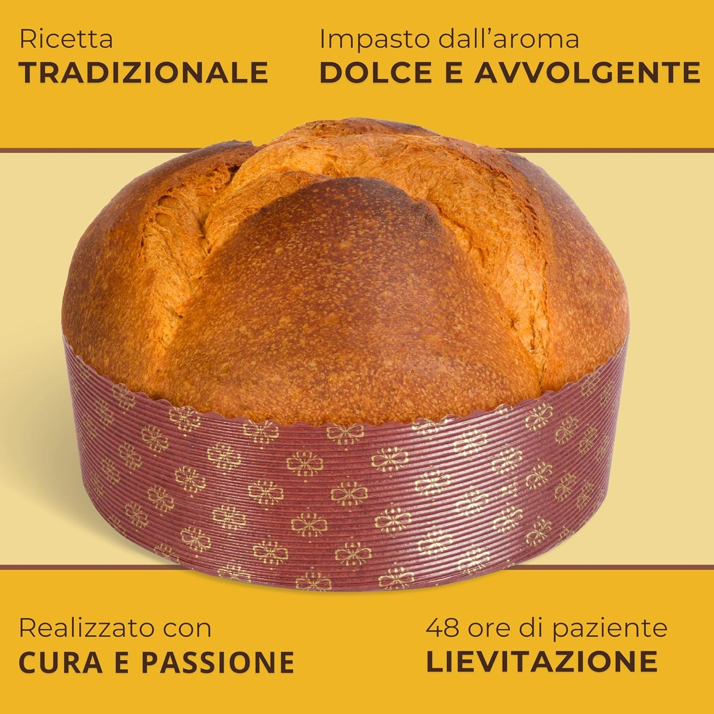 Panettone Artigianale alle Bollicine, 750 gr - Pasticceria Fraccaro 1932, Panettone Farcito con Crema Pasticcera arricchita di Prosecco DOCG - Gift Box