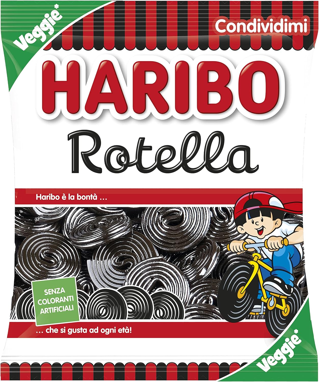 Haribo, Caramelle Rotella Liq, 200 gr