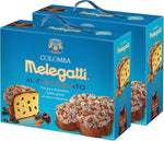 Colomba Al Cioccolato Melegatti, Senza Canditi, Con Gocce Di Cioccolato Fondente, Glassa Al Cacao, Mandorle E Granella Di Zucchero, 750 gr (pacco da 2)