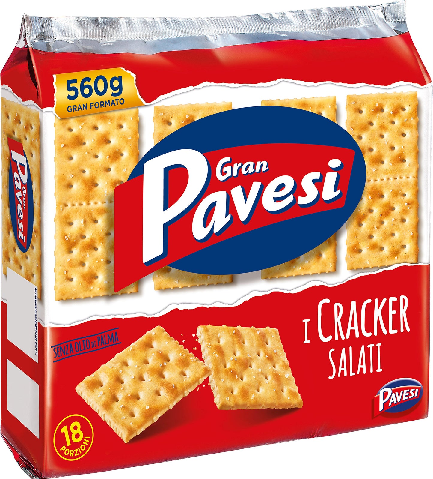 Gran Pavesi - Cracker Salati - 12 pezzi da 560 g [6.72kg]
