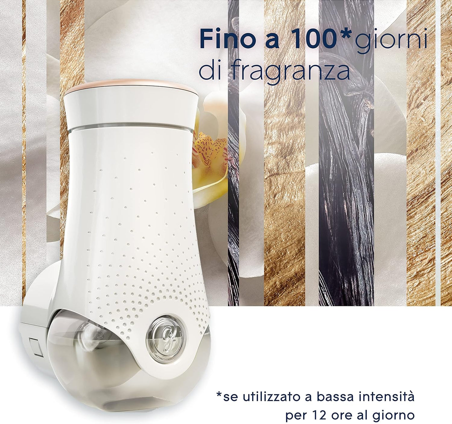 Glade Diffusore di Oli Essenziali Elettrico, Ricarica, Profumatore per Ambienti, Fragranza Romantic Vanilla Blossom, Confezione da 1 Ricarica, 20 ml