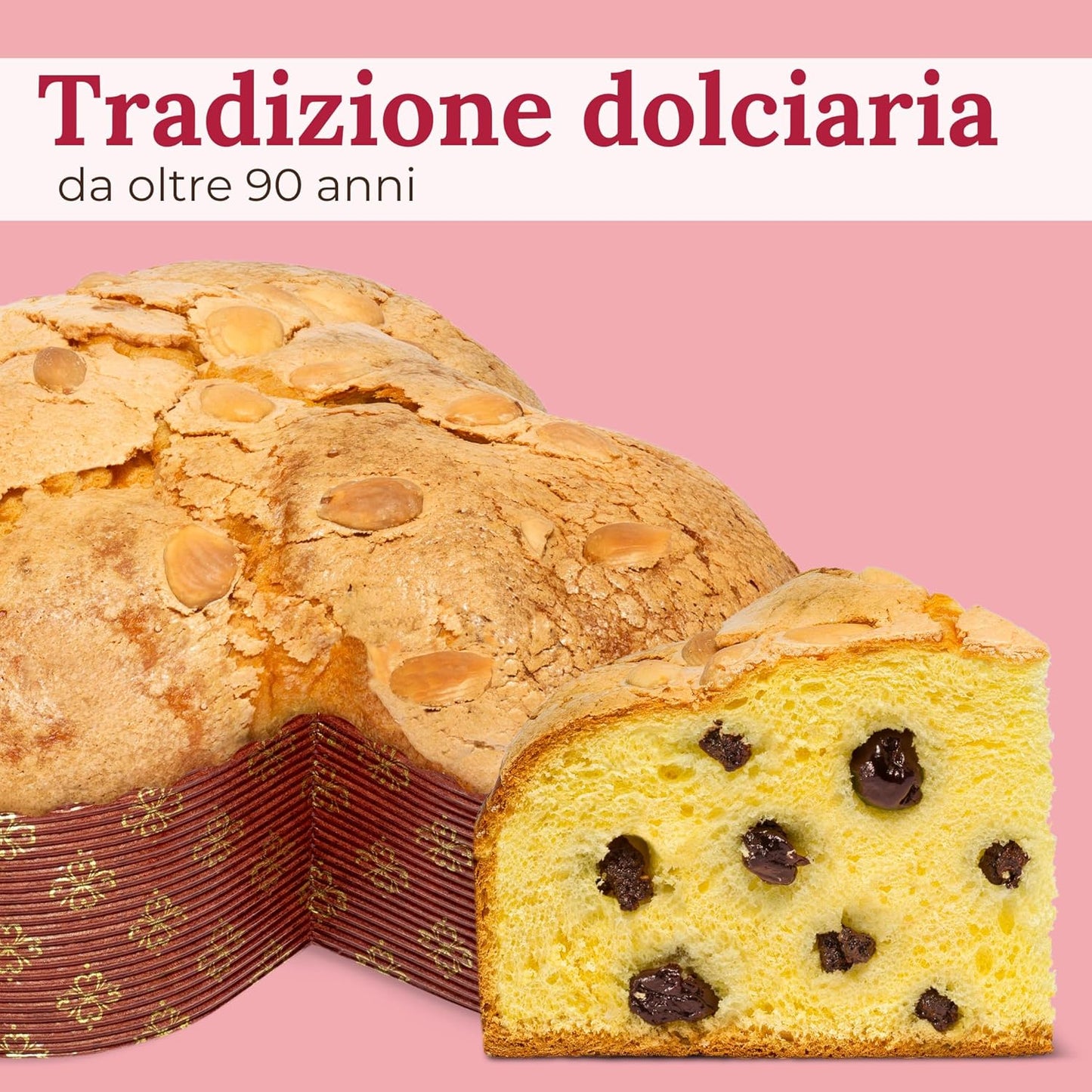 Colomba Pasquale Artigianale con Ciliegie e Mirtilli Rossi, 750gr - Pasticceria Fraccaro 1932, Dolce Pasquale ai Frutti Rossi con Impasto Morbido e Fragrante - Linea Bauletto