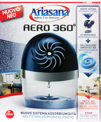 6 x ARIASANA Assorbiumidità Aero 360° Kit Classico 450 Grammi