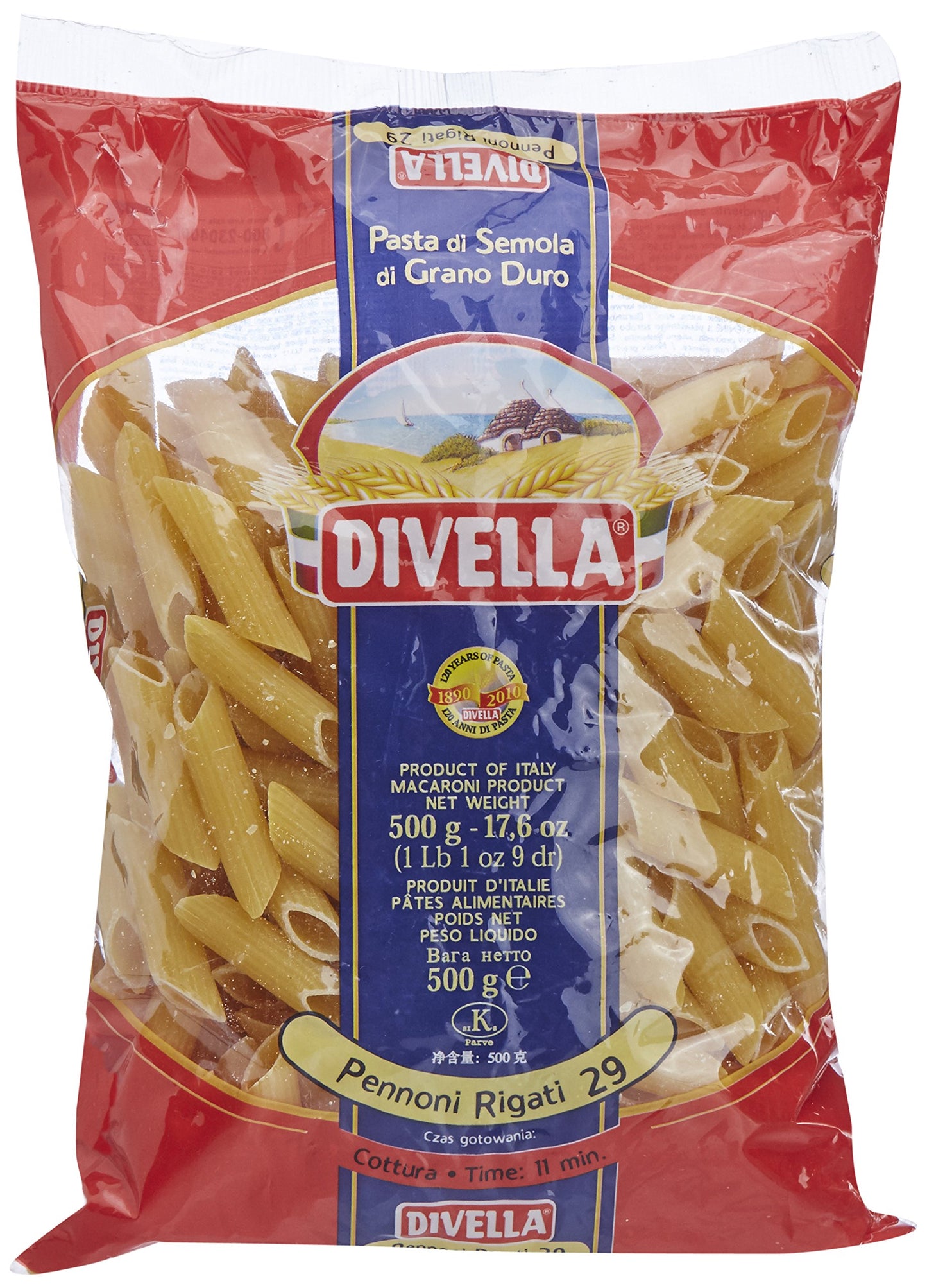 Divella 029 Pennoni Rigati Gr.500